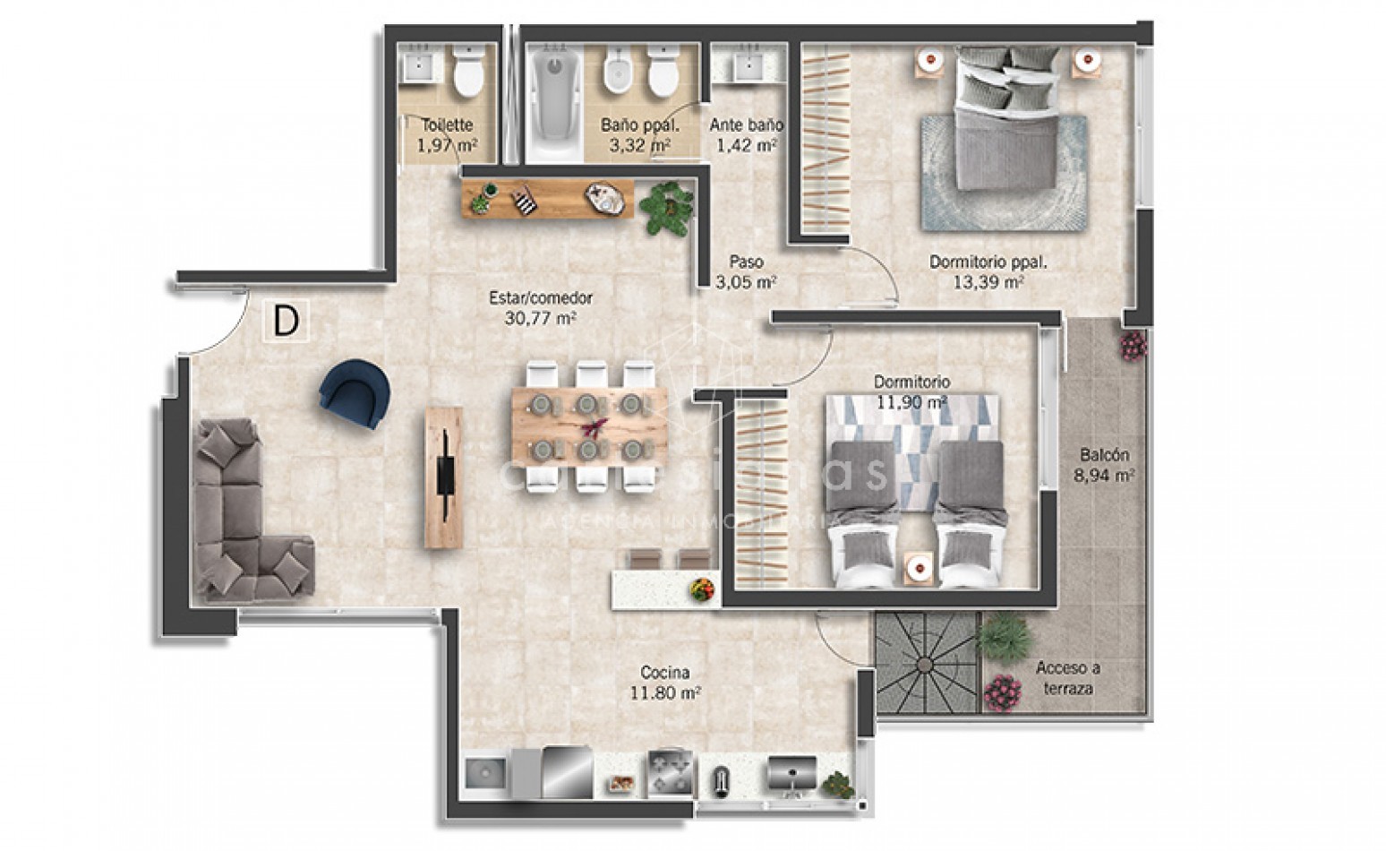 DEPTO 2 DORM C/COCHERA EN COMPLEJO CERRADO A MTRS DE AV. RICARDO ROJAS | EN ZONA NORTE