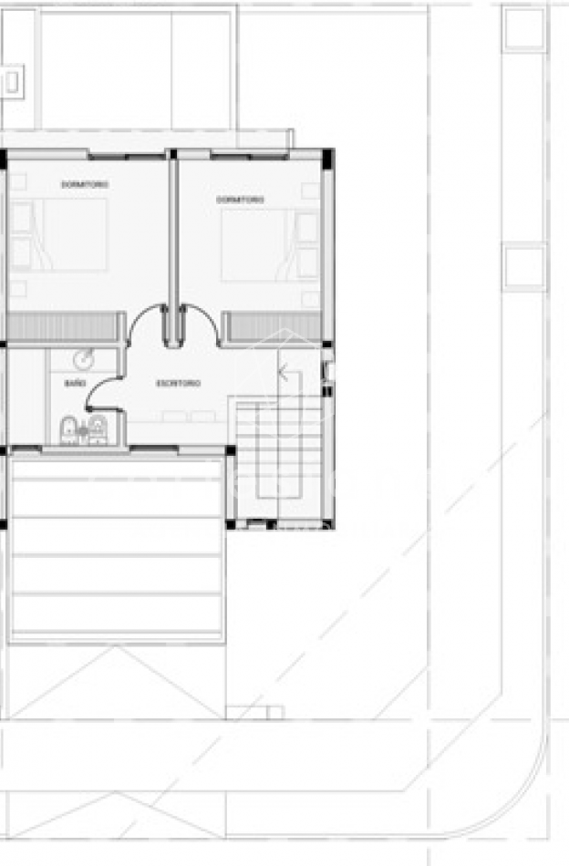 DOCTA | DUPLEX 2 DORM + ESP DE ESCRITORIO. ETAPA 1