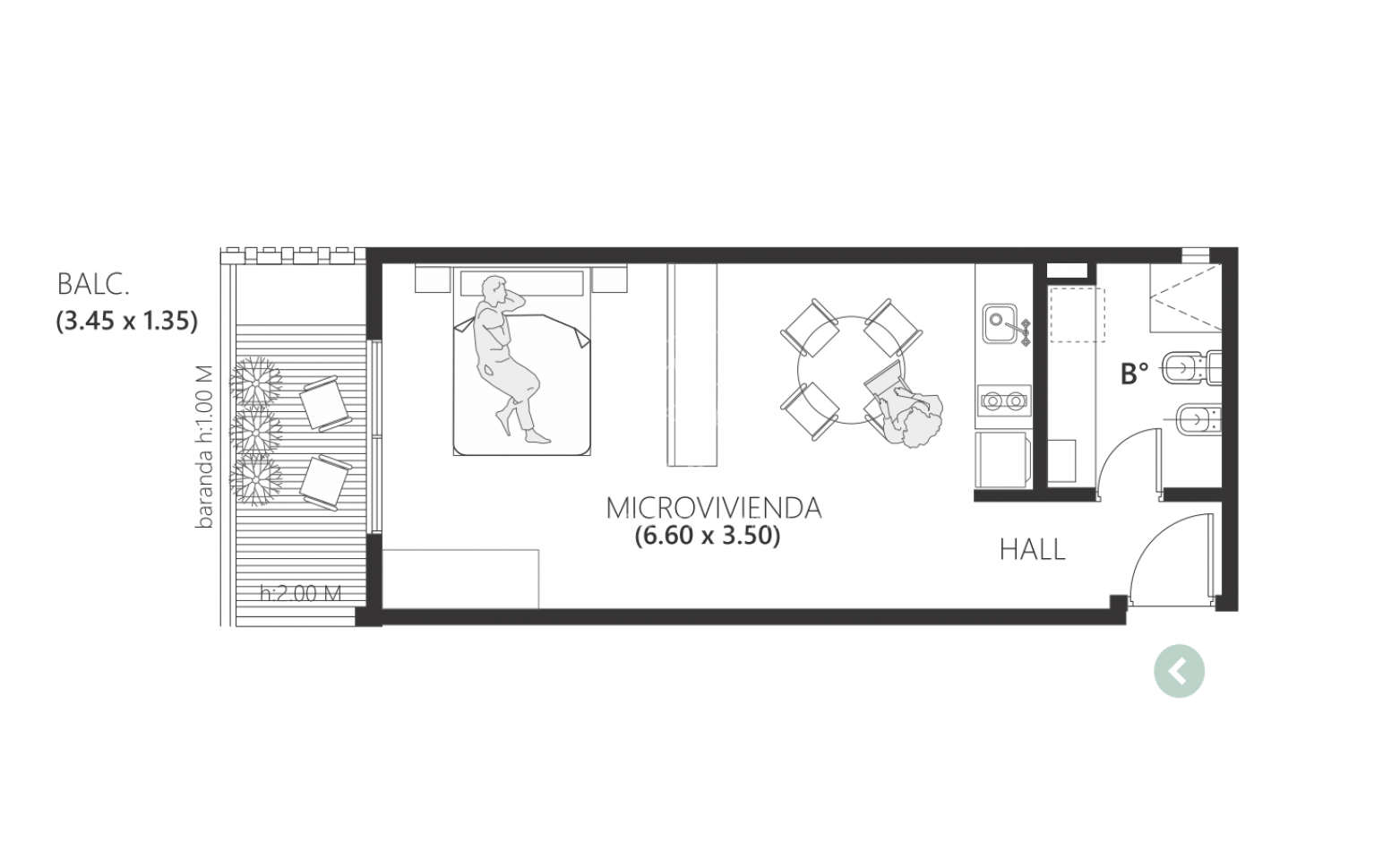 NUEVA CORDOBA LOFT FRENTE C/BALCON SOBRE RONDEAU AL 300 | POSESION JUNIO 2026