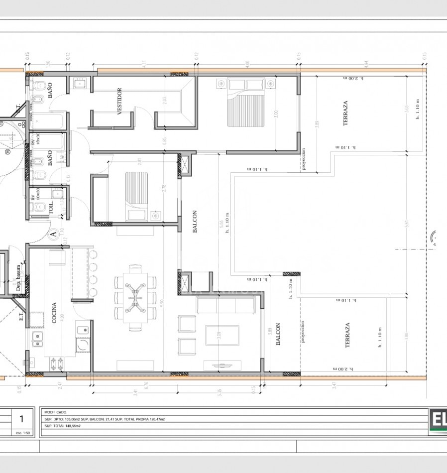 SEMIPISO PREMIUM 2 DORM C/TERRAZA PRIVADA CON JACUZZI. COCHERA