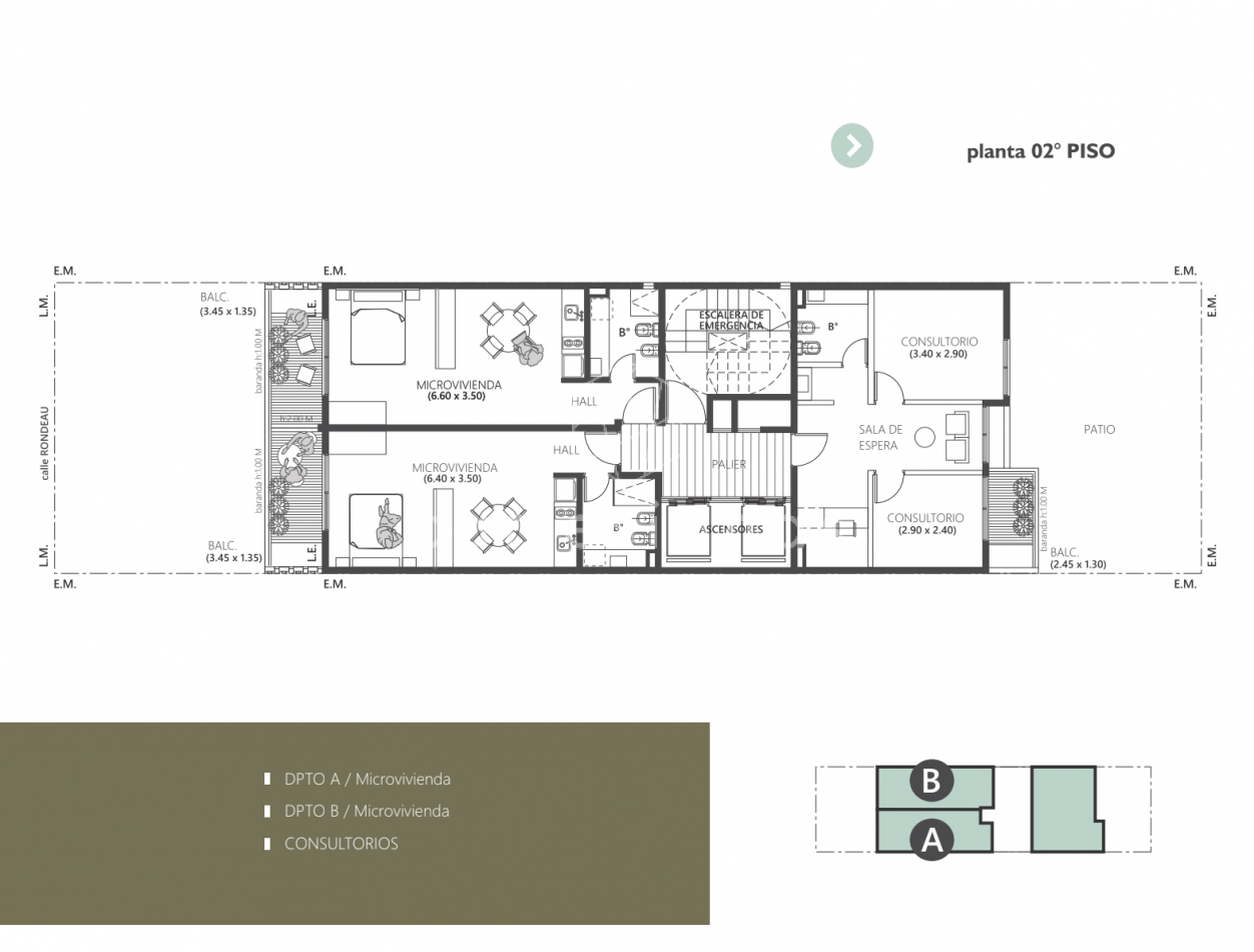 NUEVA CORDOBA| MONOAMBIENTE + AMENITIES SOBRE CALLE RONDEAU 