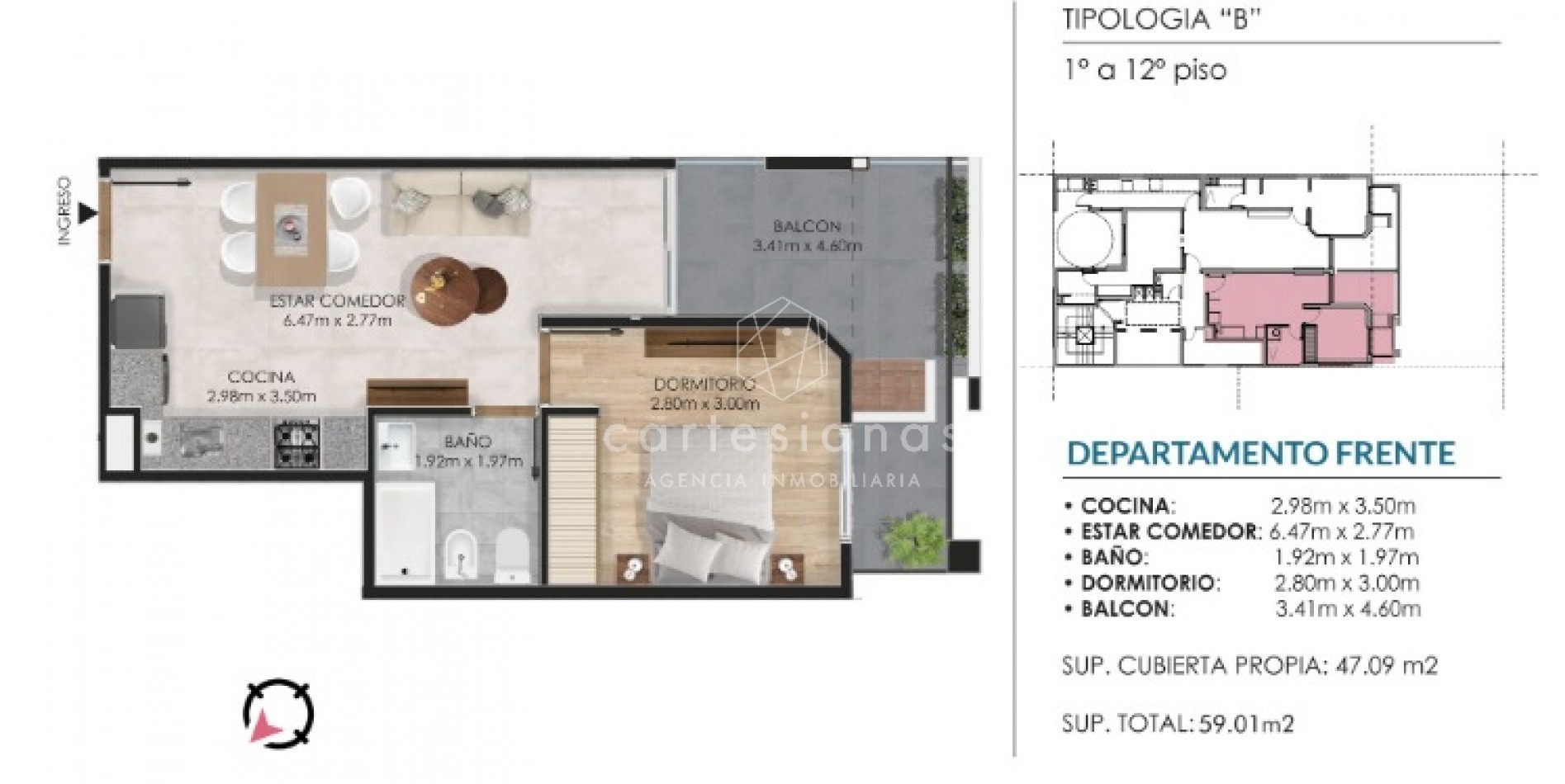 NUEVA CORDOBA SOBRE RONDEAU DEPTO 1 DORM C/AMENITIES | POSESION 2027