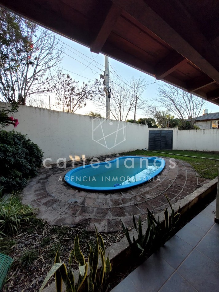 VILLA RIVERA INDARTE | CASA EN UNA SOLA PLANTA DE 3 DORM C/PILETA 