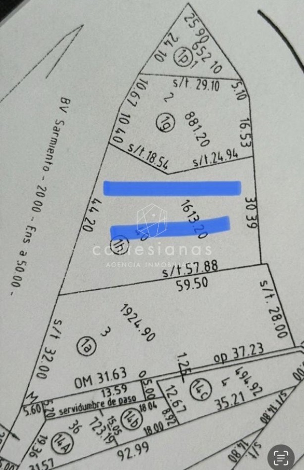 LOTE 1600 M2 SOBRE LA COSTA | CARLOS PAZ
